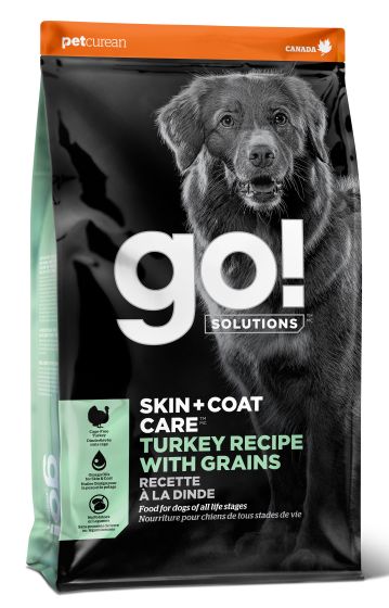 Go! Solutions Skin + Coat Care Turkey with Grains Dry Dog Food, 25-lb (Size: 25-lb)