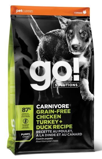 Go! Solutions Carnivore Chicken, Turkey + Duck Puppy Grain-Free Dry Dog Food, 22-lb (Size: 22-lb)