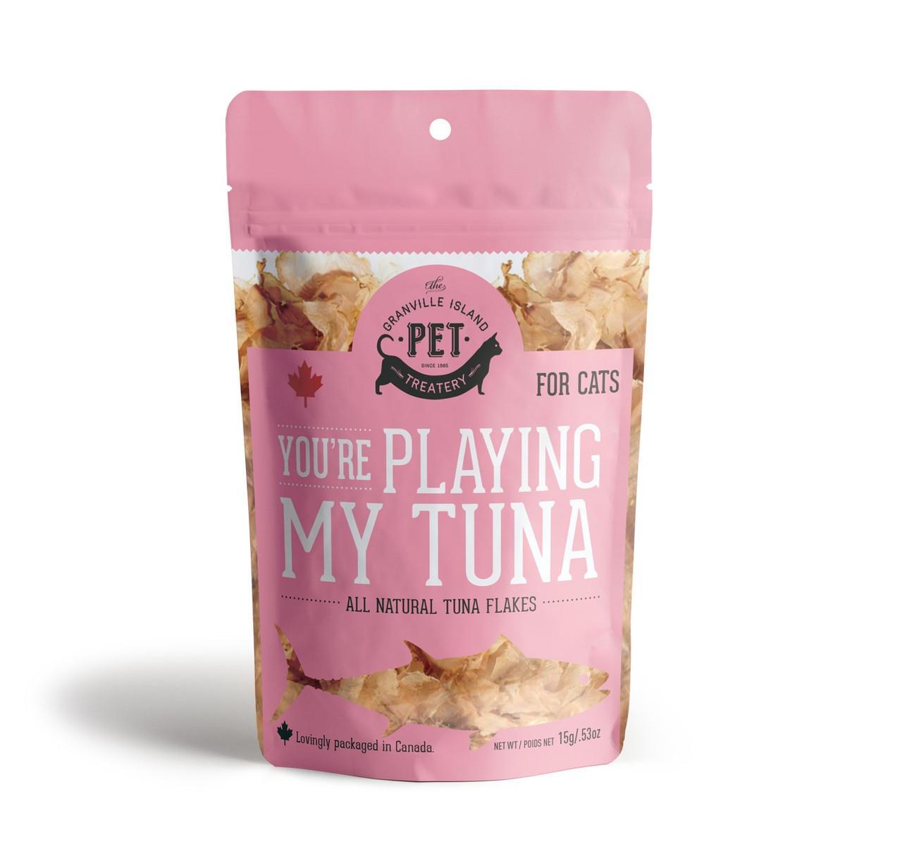 The Granville Island Pet Treatery You're Playing My Tuna Tuna Flakes Freeze-Dried Cat Treats, 15-gram