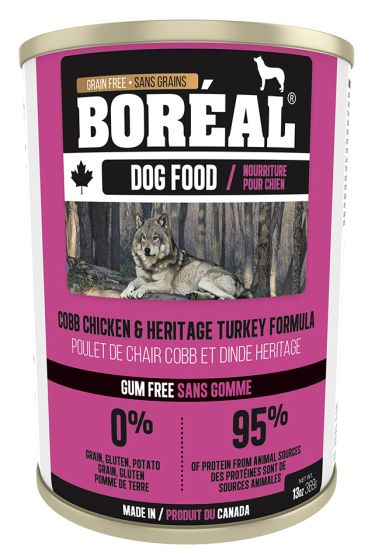 Boreal Cobb Chicken And Heritage Turkey Dog Can | 369g