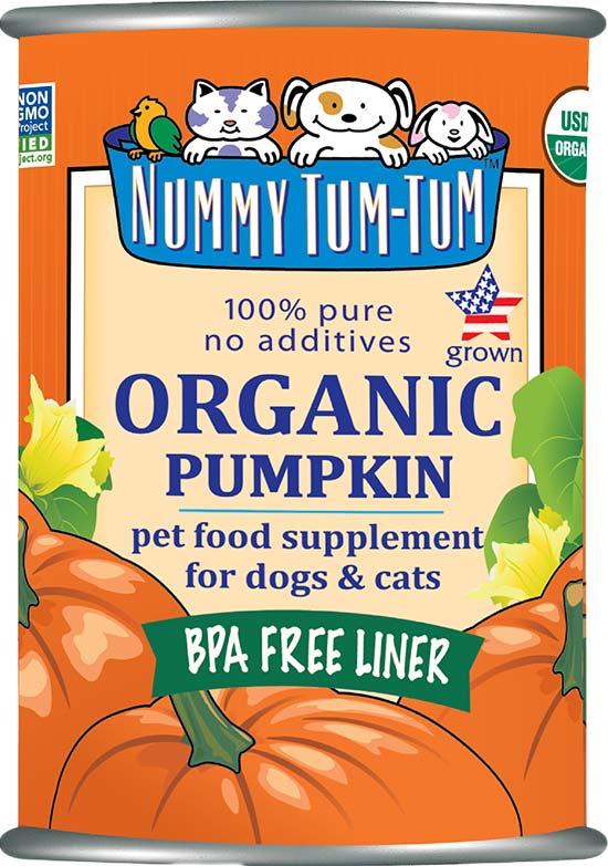 Nummy Tum-Tum Organic Pumpkin Dog & Cat Food Supplement, 15-oz (Size: 15-oz)