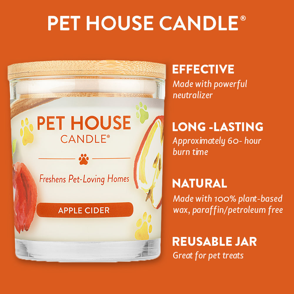 Pet House Year Round Candle, Apple Cider, 9-oz