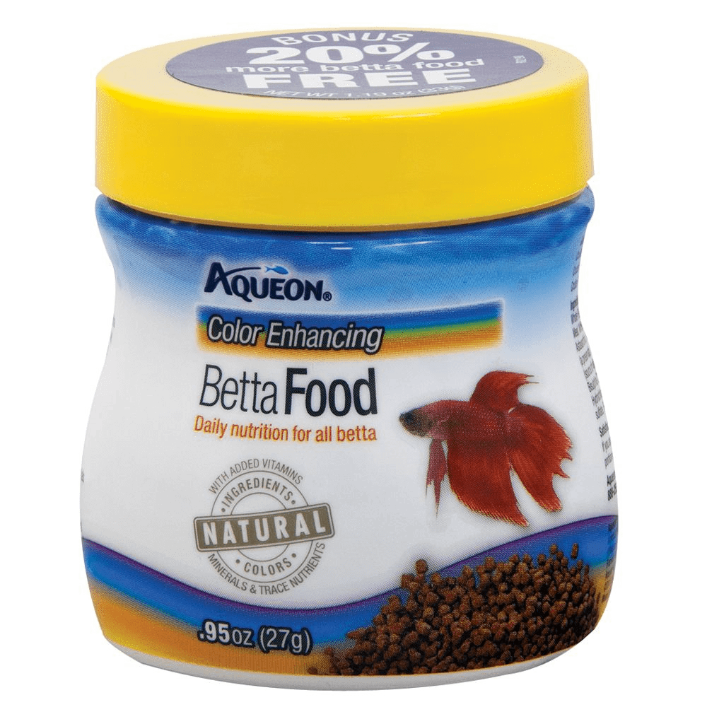Aqueon Color Enhancing Betta Fish Food, .95-oz (Size: 0.95-oz jar)