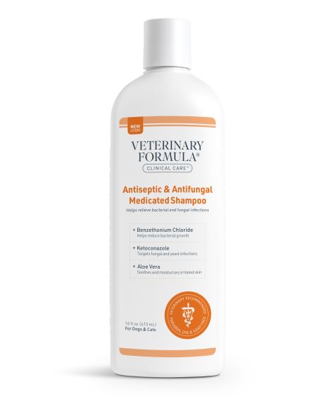 SynergyLabs Veterinary Formula Clinical Care Antiseptic & Antifungal Shampoo, 16-oz bottle (Size: 16-oz bottle)