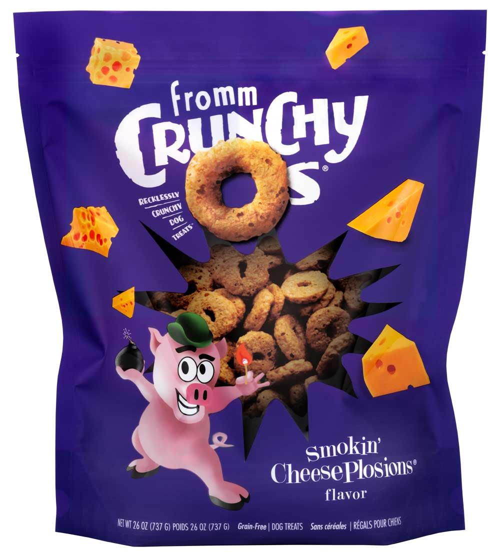 Fromm Crunchy O's Smokin' CheesePlosions Dog Treats, 26-oz (Size: 26-oz)