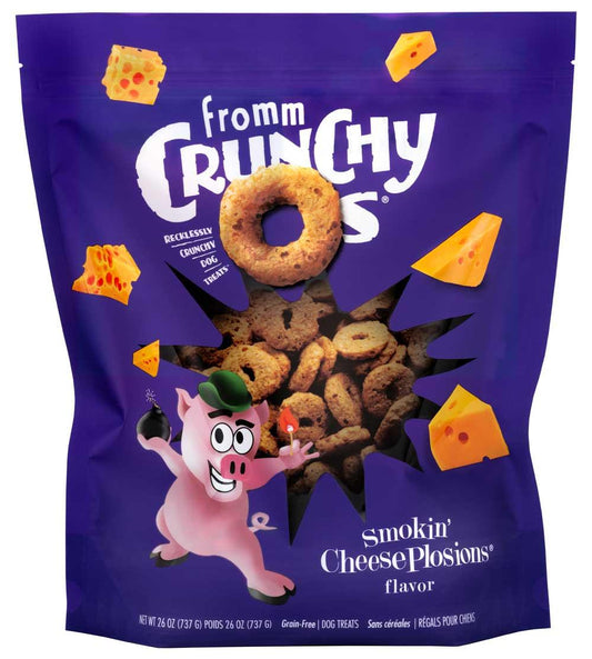 Fromm Crunchy O's Smokin' CheesePlosions Dog Treats, 26-oz (Size: 26-oz)