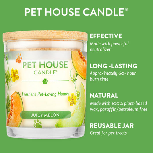 Pet House - Juicy Melon Candle, 9oz