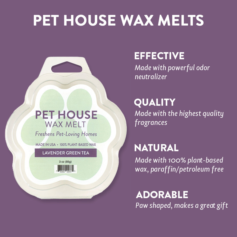 Pet House Year Round Wax Melts, Lavender Green Tea, 3-oz (Size: 3-oz)