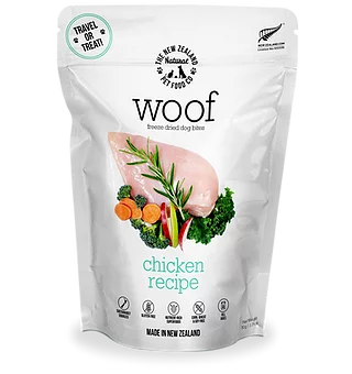 New Zealand Natural Pet Food Woof Chicken Freeze-Dried Dog Food, 50-gram (Travel size/Treat) (Size: 50-gram)