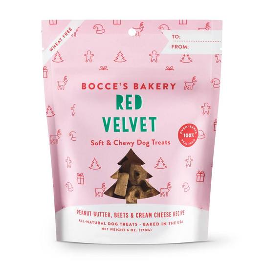 Bocce's Bakery Red Velvet Soft & Chewy Dog Treats, 6-oz (Size: 6-oz)