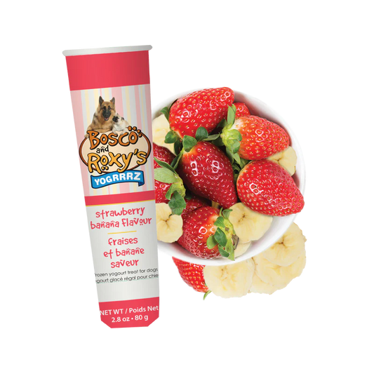 Bosco & Roxy's - Frozen Yogrrrz - Strawberry Banana Flavour - 2.8oz