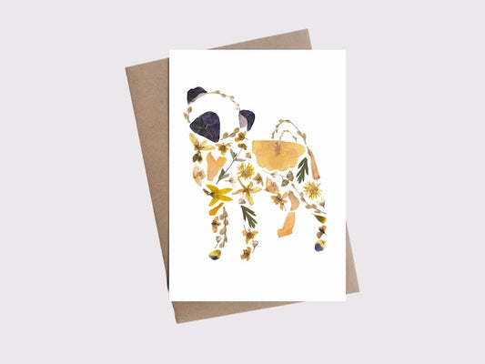 Forage For Flora - Pug Card - 5"x7"
