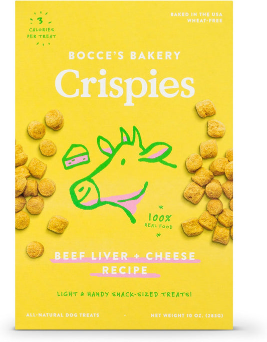 Bocce's Bakery Beef Liver & Cheese Recipe Crispies Dog Treats, 10-oz (Size: 10-oz)