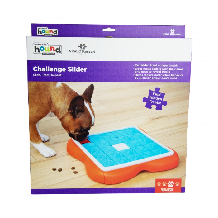 Outward Hound Nina Ottoson - Challenge Slider Treat Dispensing Puzzle Dog Toy