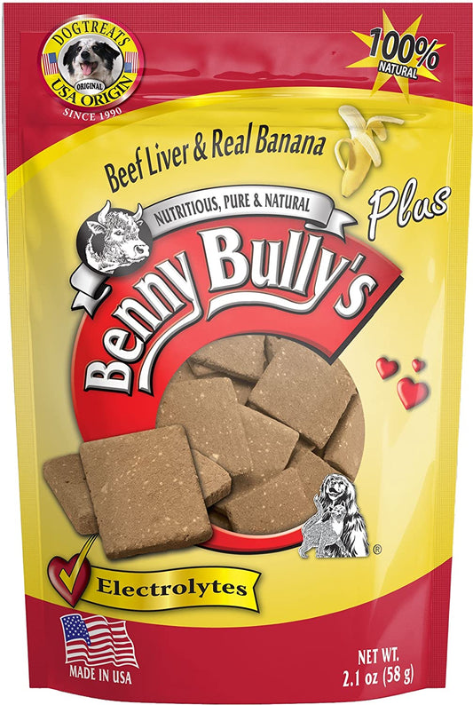 Benny Bully's Liver Plus Beef Liver & Real Banana Freeze-Dried Dog Treats, 2.1-oz (Size: 2.1-oz)
