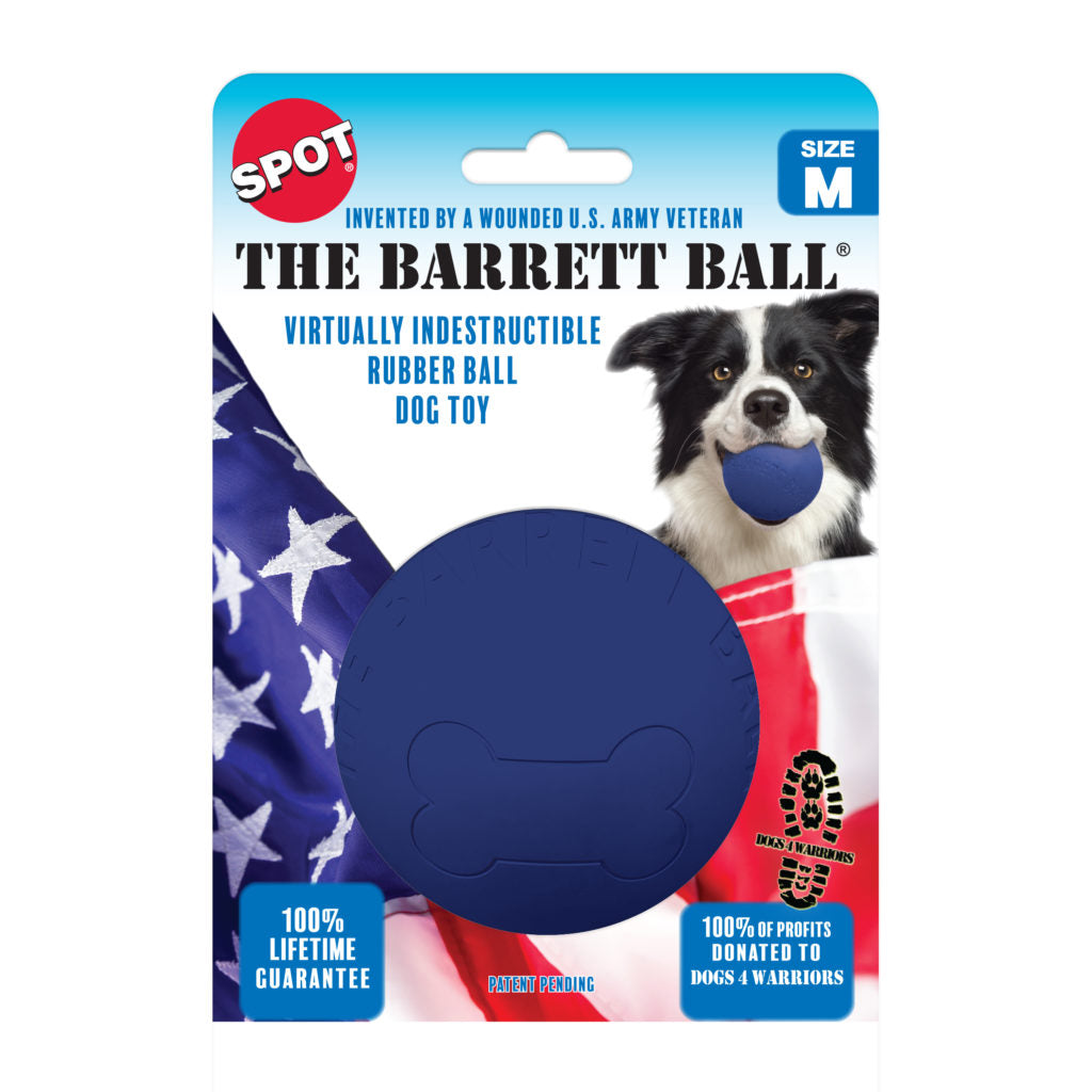 Ethical Pet Spot The Barret Ball Dog Toy, 4-in (Size: 4-in)