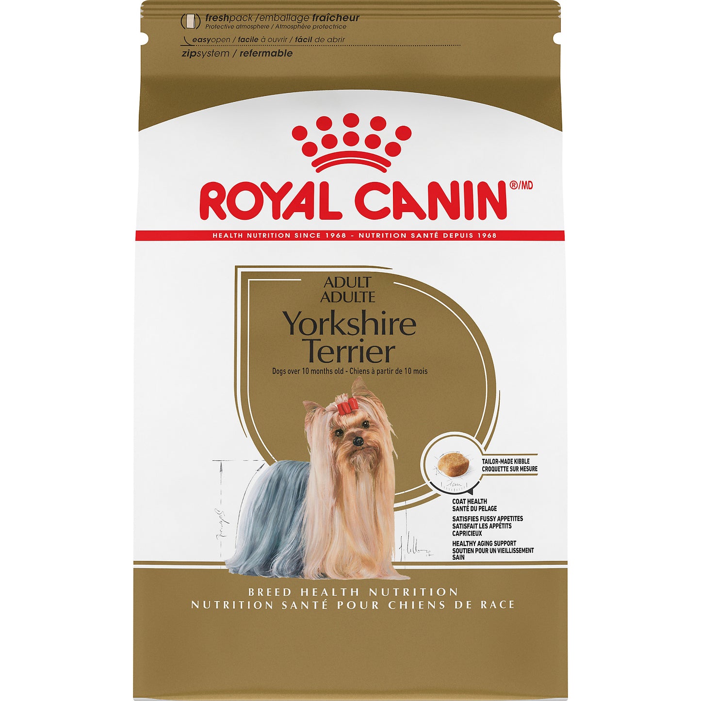 Royal Canin Breed Health Nutrition Yorkshire Terrier Adult Dry Dog Food, 10-lb (Size: 10-lb)