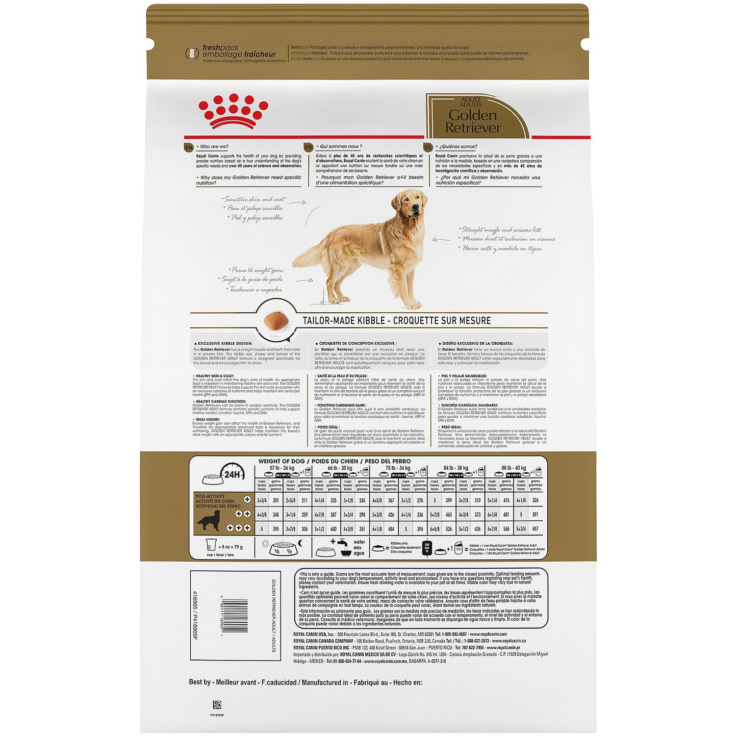 Royal Canin Breed Health Nutrition Golden Retriever Adult Dry Dog Food, 30-lb (Size: 30-lb)