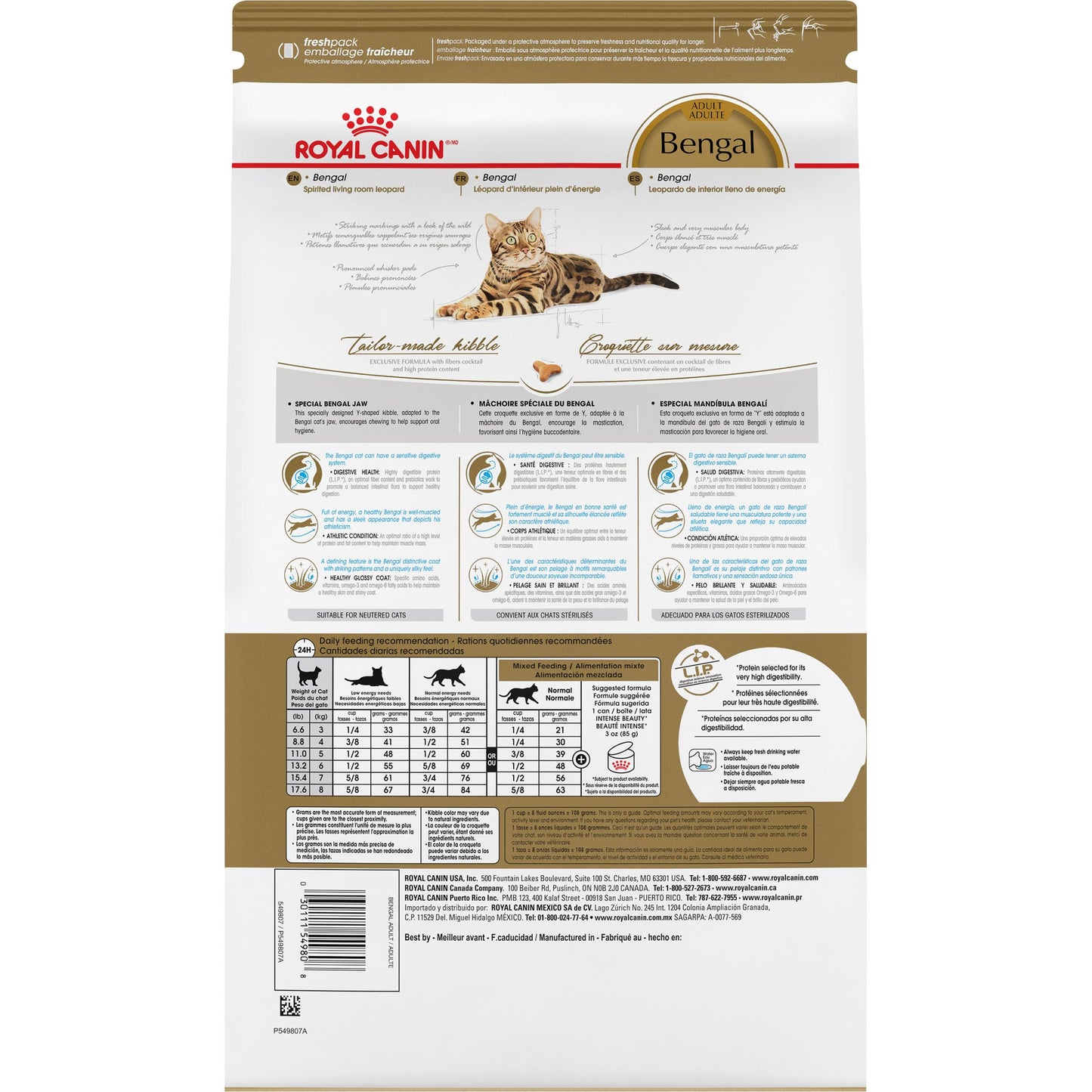 Royal Canin Feline Breed Nutrition Bengal Adult Dry Cat Food, 7-lb (Size: 7-lb)