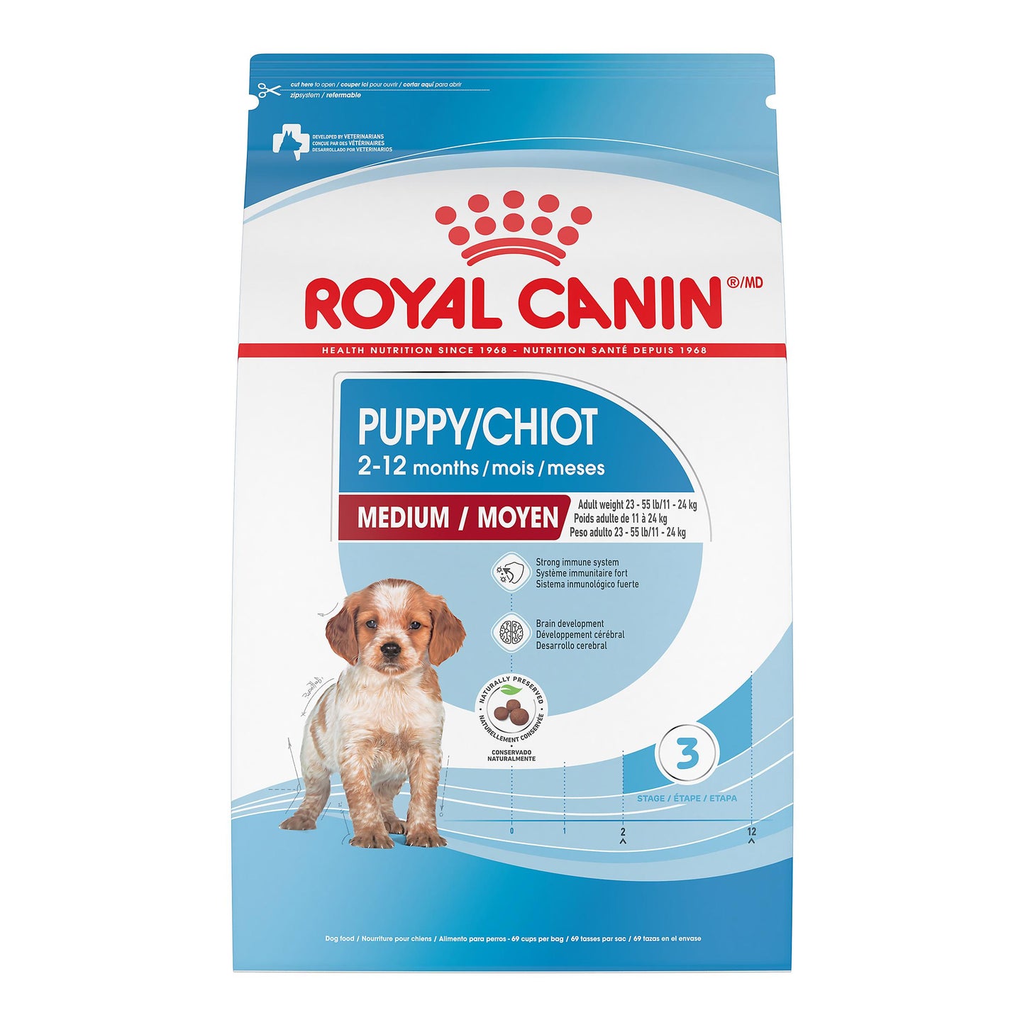 Royal Canin Size Health Nutrition Medium Puppy Dry Dog Food, 30-lb (Size: 30-lb)