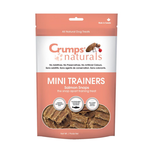 Crumps' Naturals Mini Trainers Salmon Snaps Freeze-Dried Dog Treats, 4.2-oz (Size: 4.2-oz)