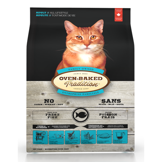 Oven-Baked Tradition Fish Dry Cat Food, 5-lb