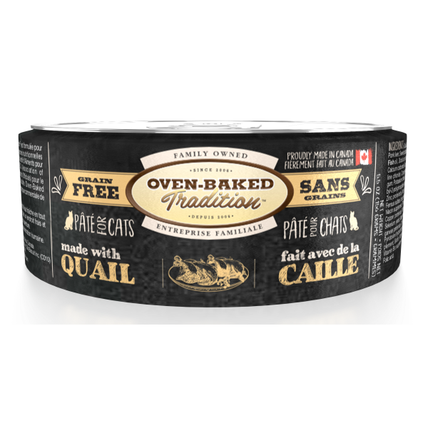 Oven-Baked Tradition Grain-Free Quail Pate Canned Cat Food, Adult, 5.5-oz (Size: 5.5-oz)