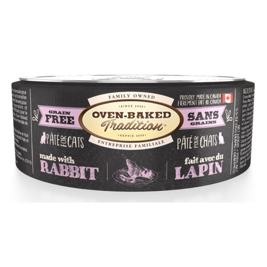 Oven-Baked Tradition Grain-Free Rabbit Pate Canned Cat Food, Adult, 5.5-oz (Size: 5.5-oz)