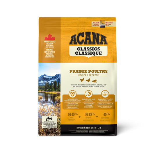 ACANA Classics Prairie Poultry Dry Dog Food, 2-kg (Size: 2-kg)