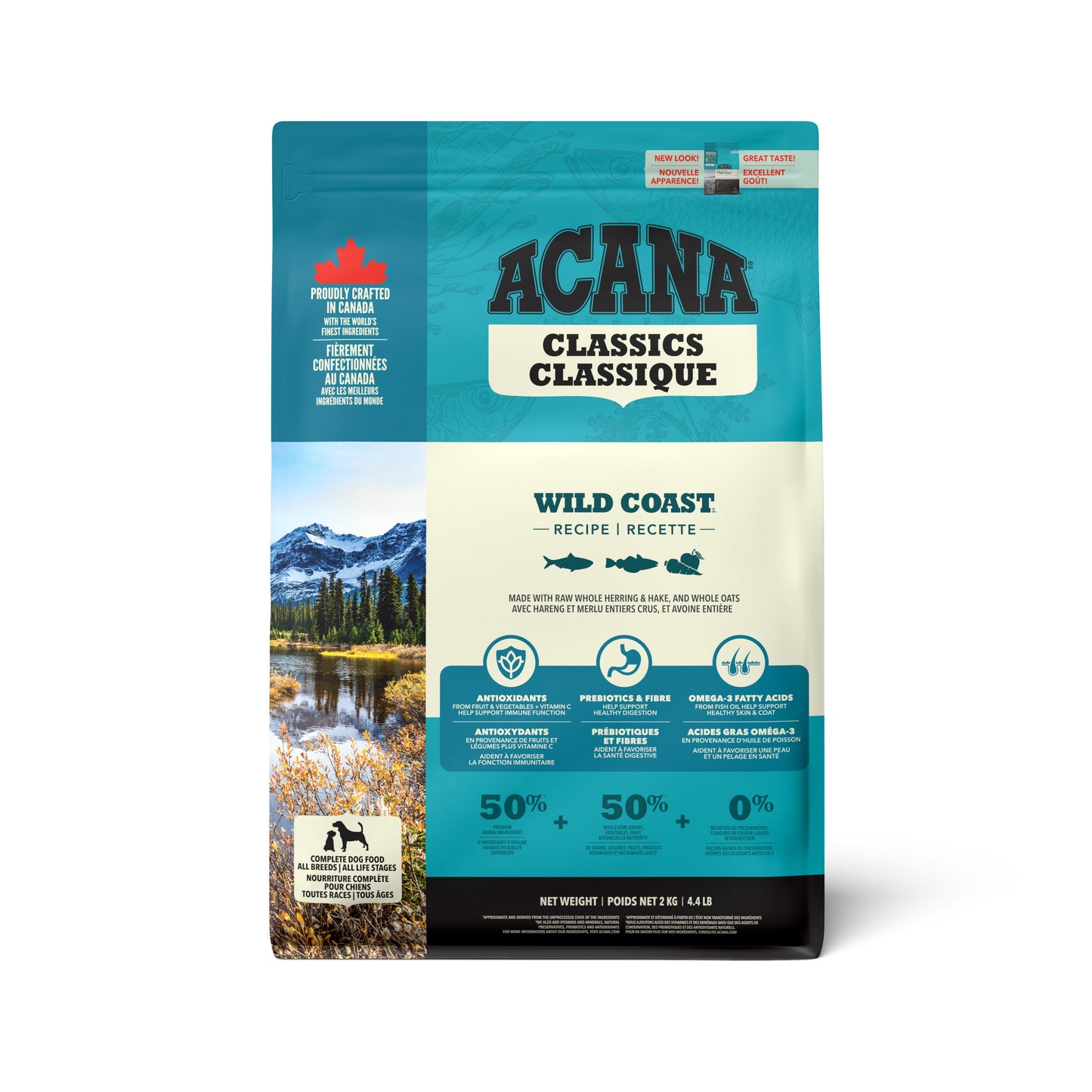 ACANA Classics Wild Coast Dry Dog Food, 2-kg (Size: 2-kg)