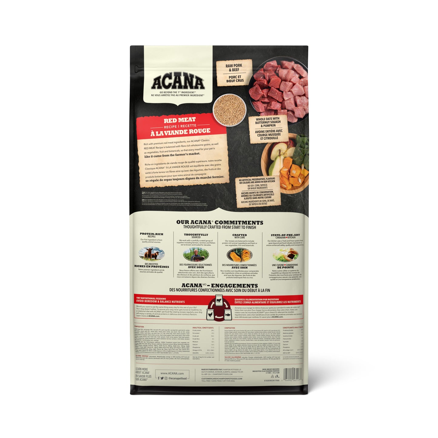 ACANA Classics Red Meat Dry Dog Food, 14.5-kg (Size: 14.5-kg)