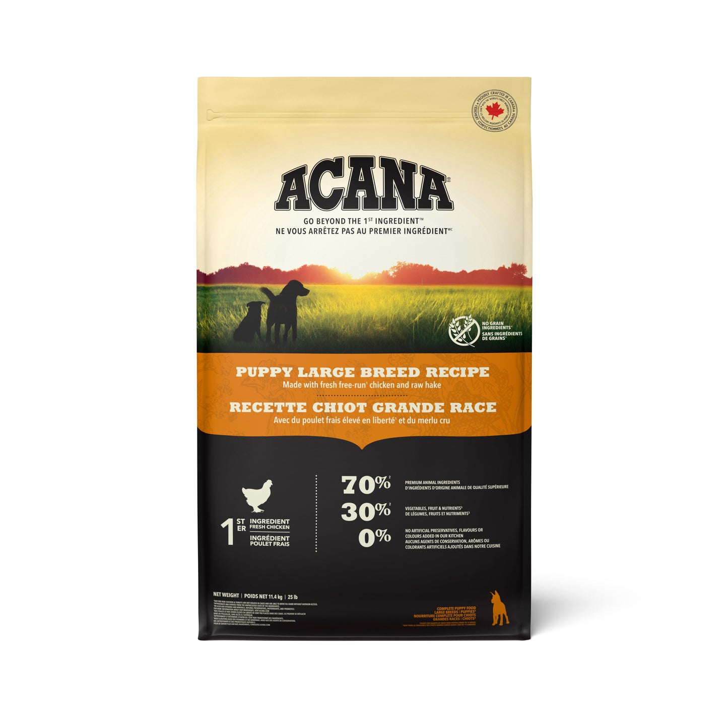 ACANA Puppy Large Breed Dry Dog Food, 11.4-kg