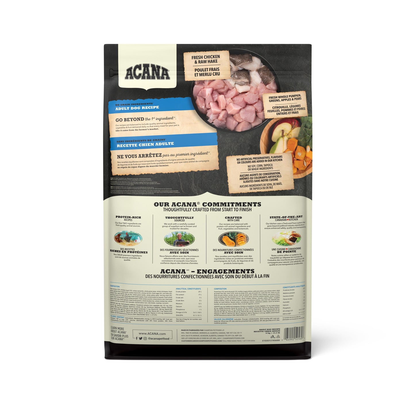 ACANA Adult Dry Dog Food, 6-kg (Size: 6-kg)