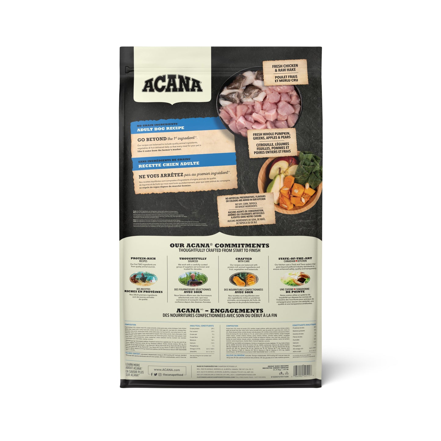 ACANA Adult Dry Dog Food, 11.4-kg (Size: 11.4-kg)