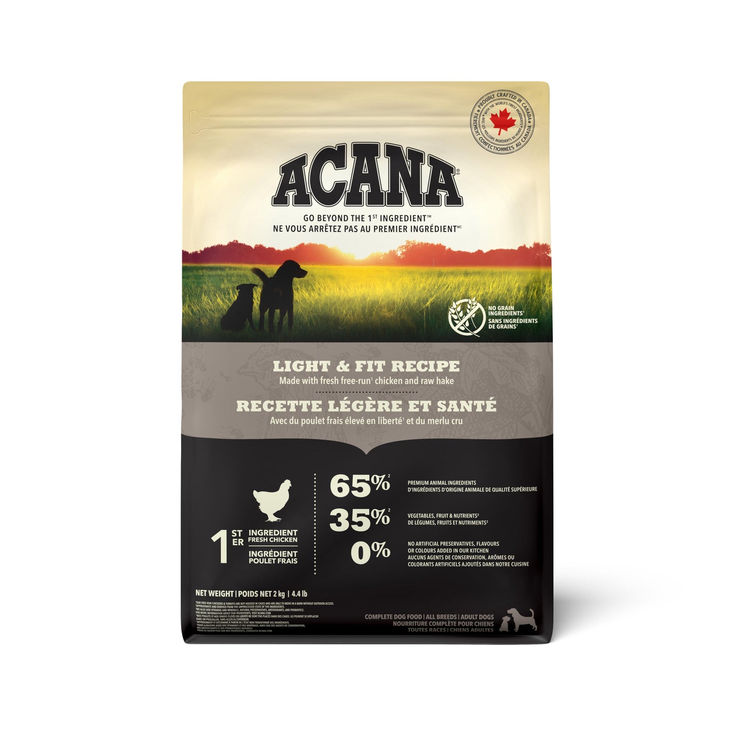 ACANA Light & Fit Dry Dog Food, 2-kg (Size: 2-kg)