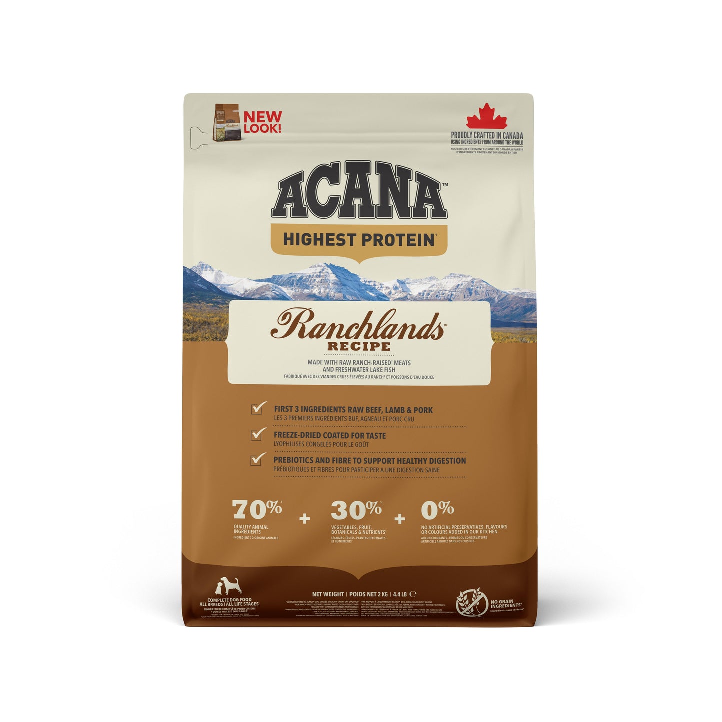 ACANA Ranchlands Dry Dog Food, 2-kg (Size: 2-kg)