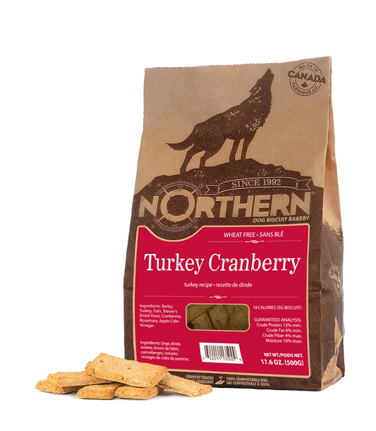 Northern Biscuit Turkey Cranberry Dog Treats, 500-gram (Size: 500-gram)