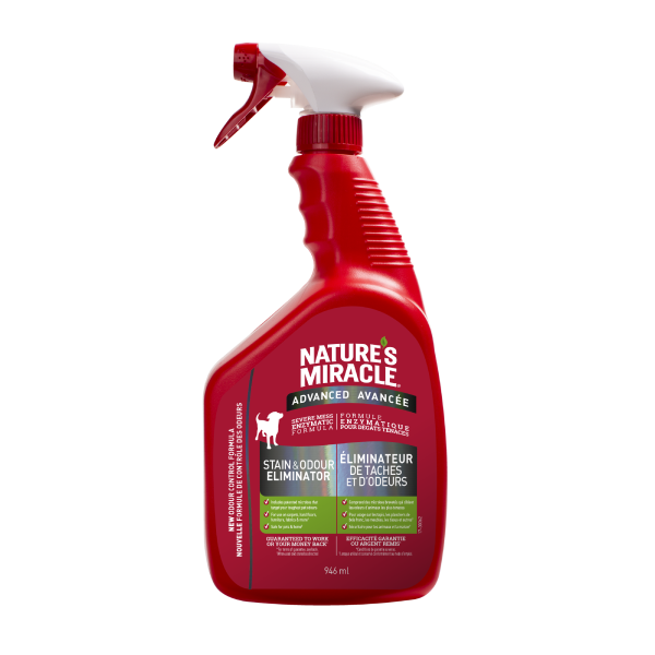 Nature's Miracle Advanced Stain & Odour Eliminator Dog Spray, 946-mL (Size: 946-mL)