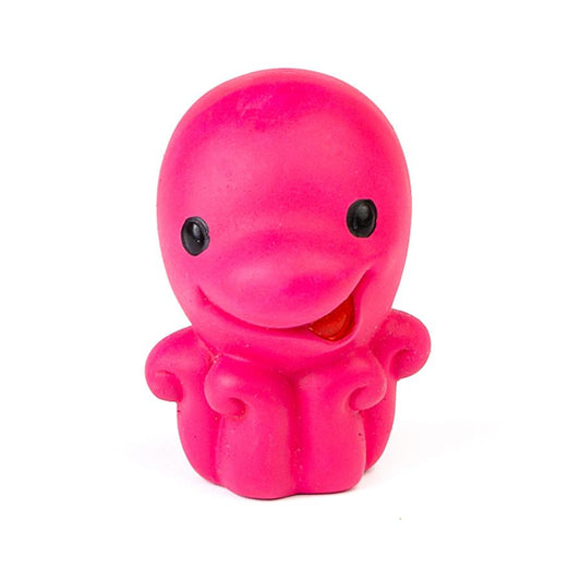 Bud'z Mini Latex Octopus Squeaker Dog Toy, Pink, 8-cm (Size: 8-cm)