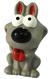 Bud'z Mini Latex Dog Squeaker Dog Toy, Grey, 8-cm (Size: 8-cm)