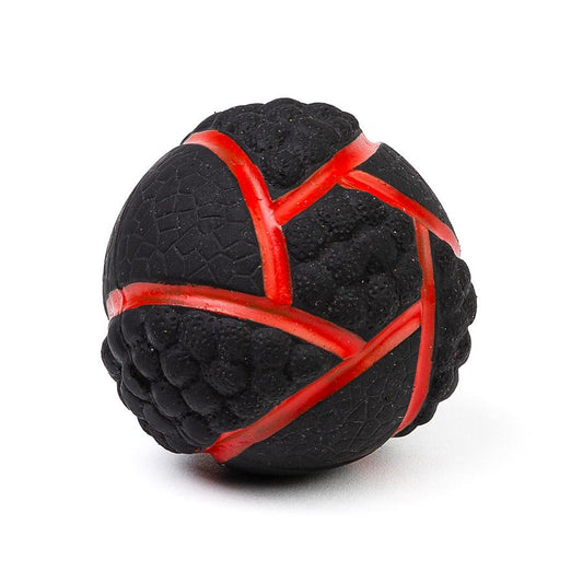 Bud'z Latex Futuristic Soccer Ball Squeaker Dog Toy, Red, 8-cm (Size: 8-cm)