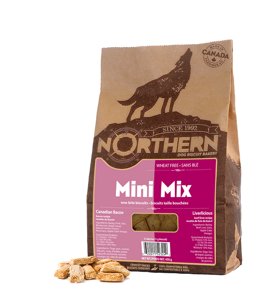 Northern Biscuit Mini Mix Canadian Bacon & Liverlicious Dog Treats, 450-gram (Size: 450-gram)