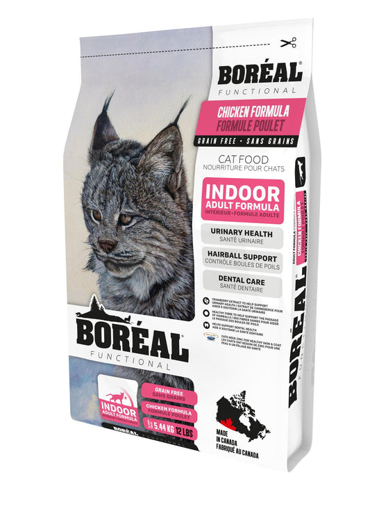 Boreal Functional, Indoor, All Breeds, Chicken Formula Dry Cat Food, 5.44kg (Size: 5.44kg)