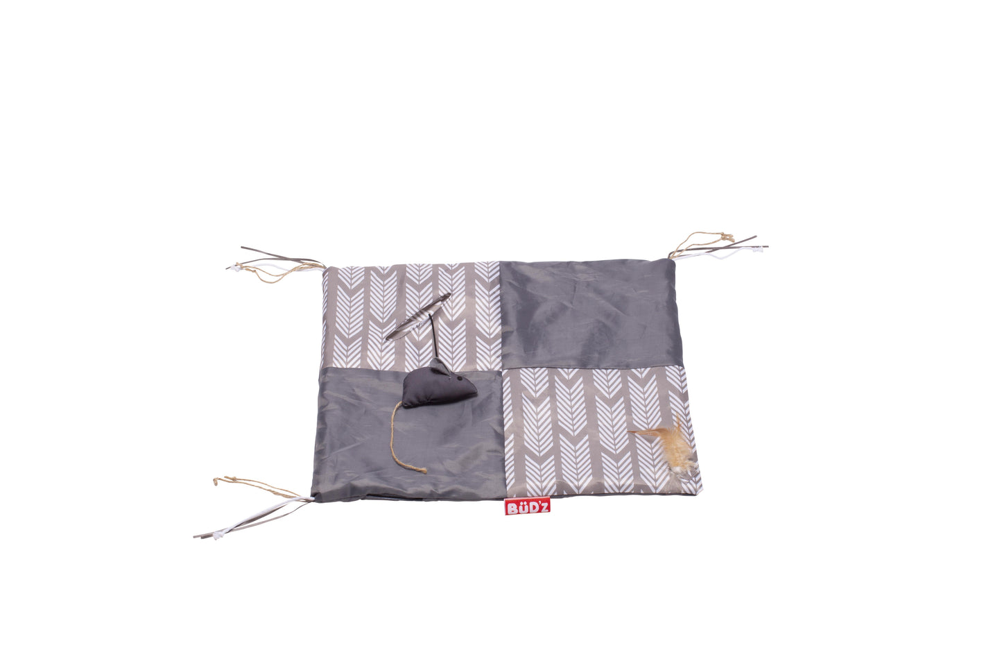 Bud'z Play Mat Cat Toy, Grey, 44.45-cm (Size: 44.45-cm)