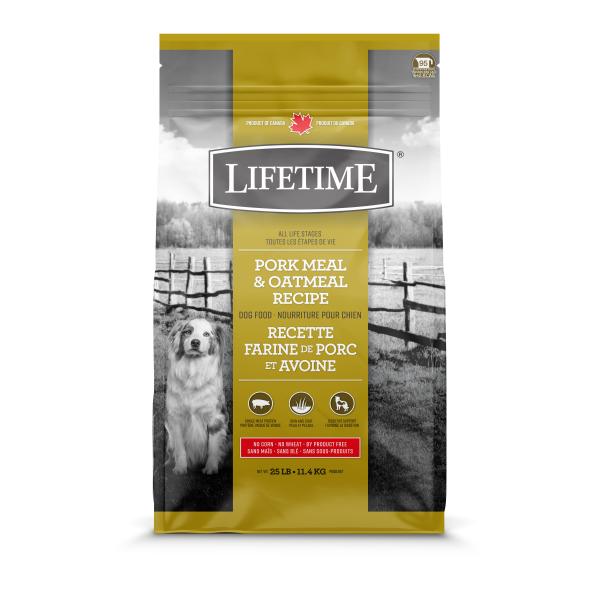 Lifetime Pork & Oatmeal Recipe Dry Dog Food, 25-lb (Size: 25-lb)