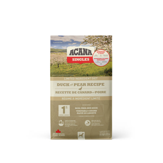 ACANA Singles Limited Ingredient Diet Duck & Pear Recipe Dry Dog Food, 10.8-kg