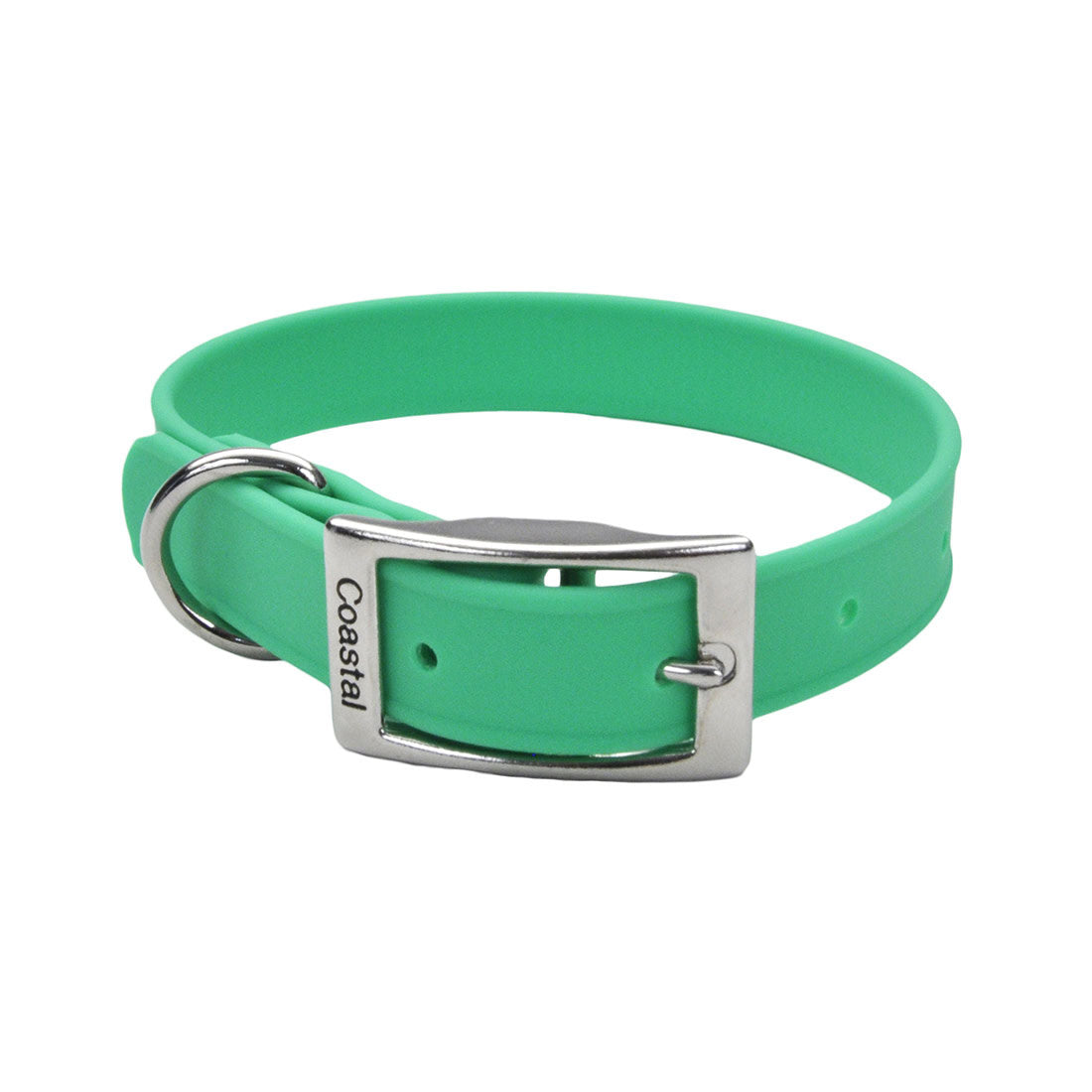 Pro Waterproof Dog Collar, Green, 3/4-inx17-in (Size: 3/4-inx17-in)