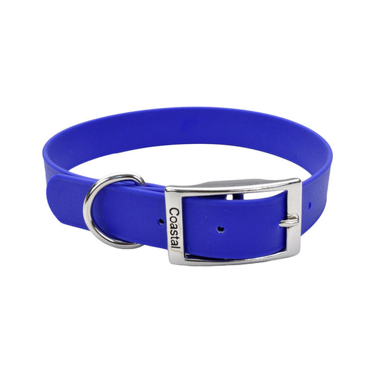Pro Waterproof Dog Collar, Blue, 3/4-inx17-in (Size: 3/4-inx17-in)