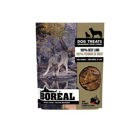 Boreal 100% Beef Lung Small Bites Dog Treats, 45-gram (Size: 45-gram)