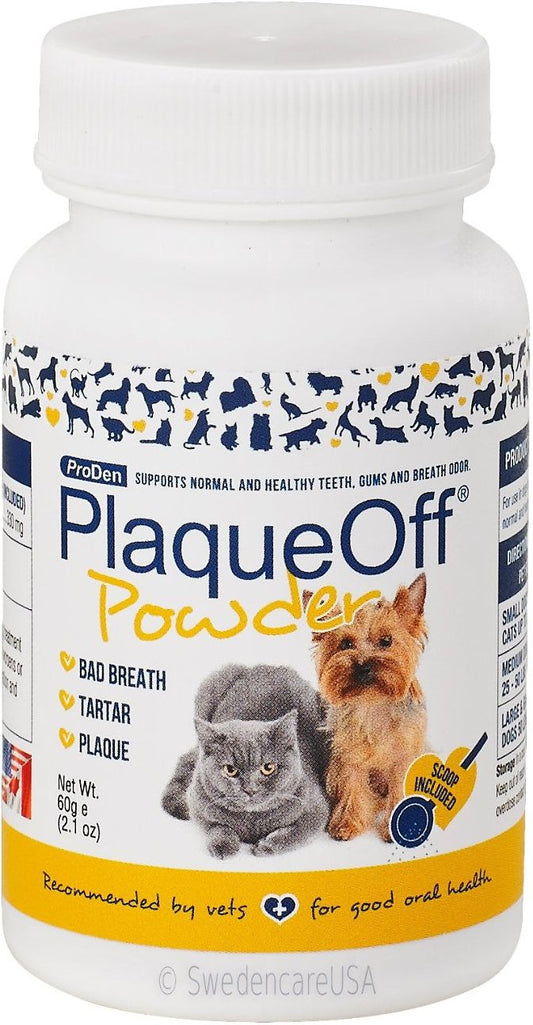 ProDen PlaqueOff Powder Dog & Cat Supplement, 60-gram (Size: 60-gram)
